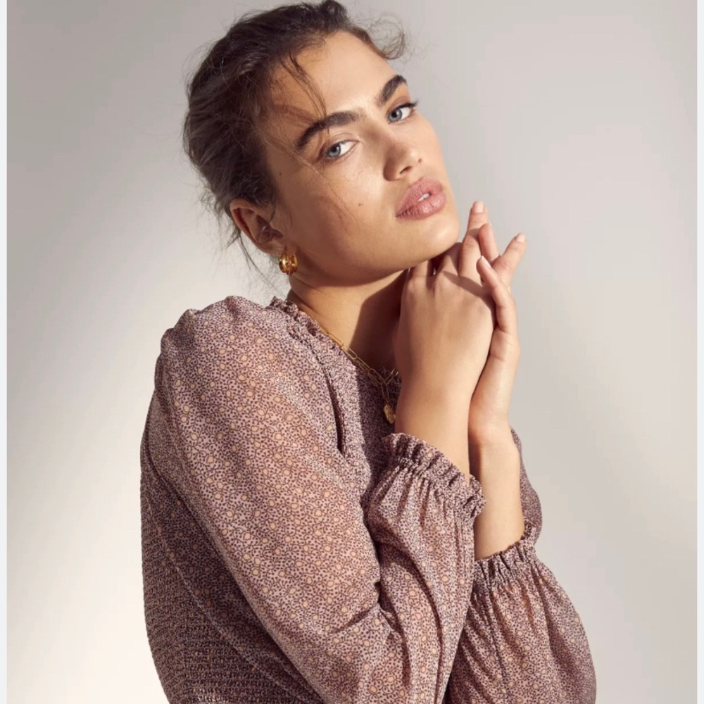 Elegant Grey Lavender Tempest Top